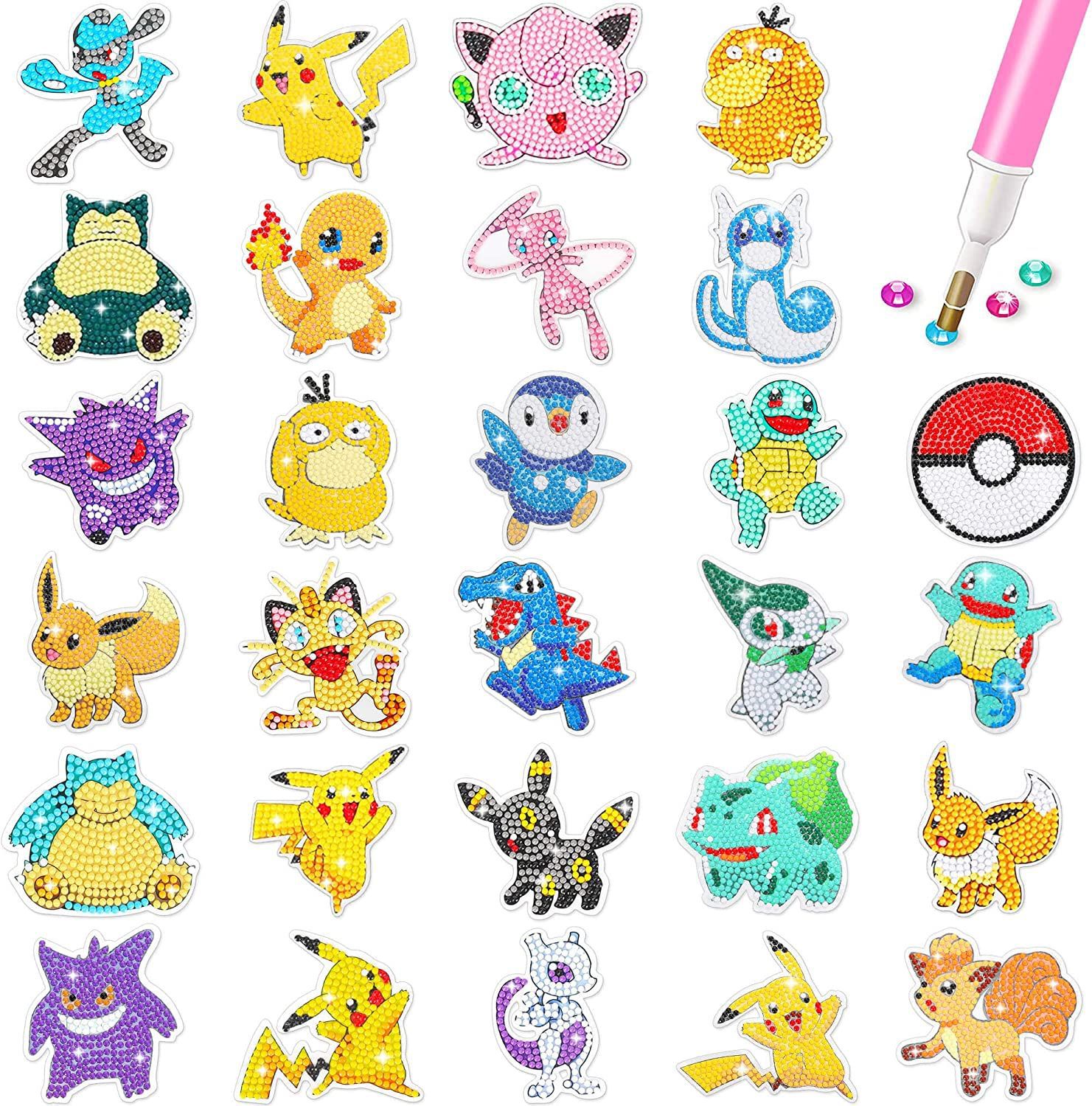 5D Diamond Painting Kit Full Drill - Peinture diamant Pikachu de dessin animé