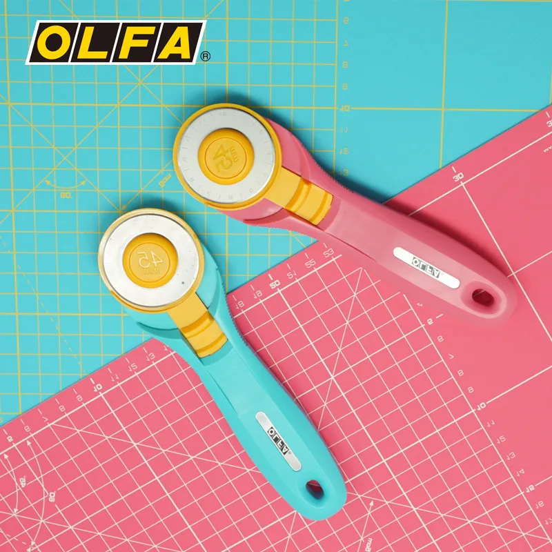 Rotary Cutter For Fabric 45Mm - Olfa RTY-2/C 45mm distant Pinkle lame