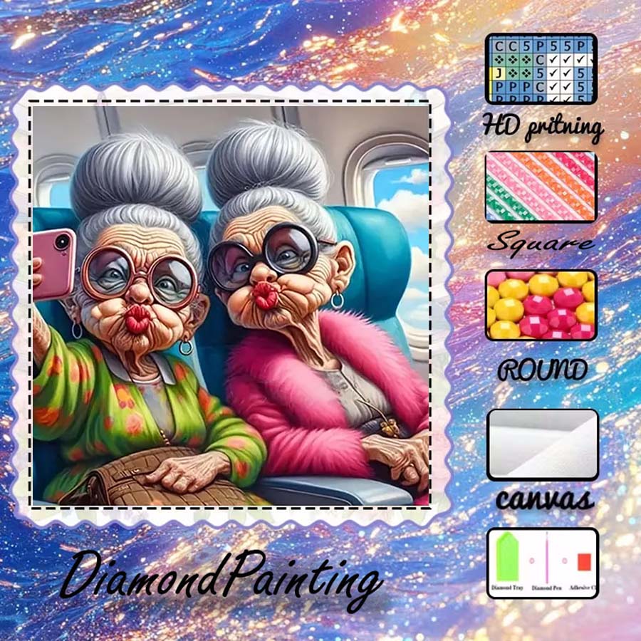 5D Diamond Painting Kit Full Drill - 1 pièce de tissu floqué 5D