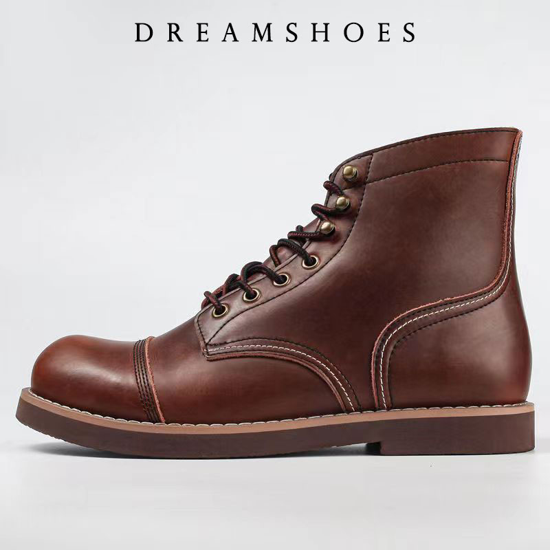 Craft Tools - Bottines de moto en cuir de