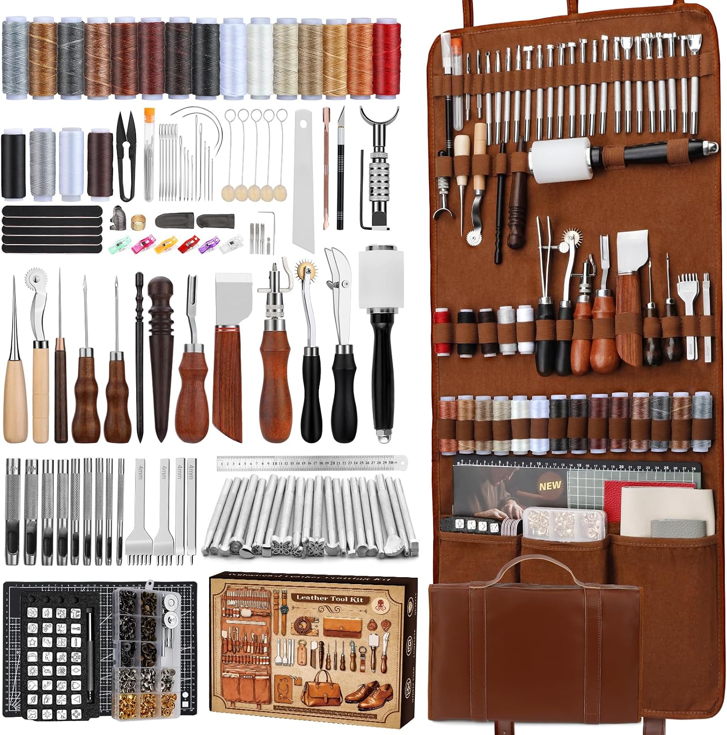Sewing - Kit de travail du cuir, outils