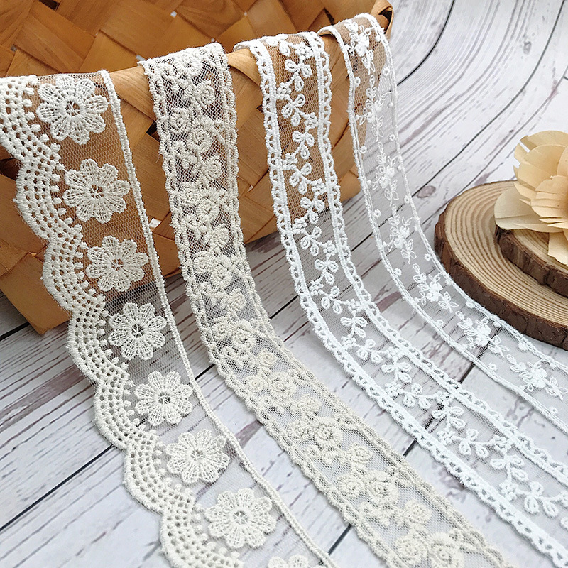 Cotton Embroidery Thread Skeins - Fil de coton brodé blanc Beige,