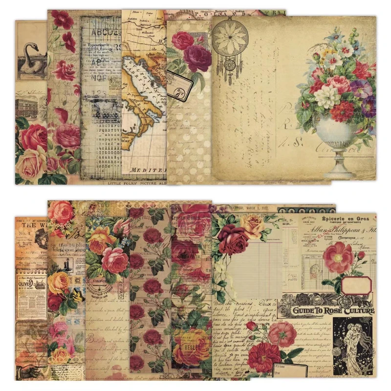 Bloc de scrapbooking vintage s - Vintage Junk Journal Scrapbooking Paper avis et prix