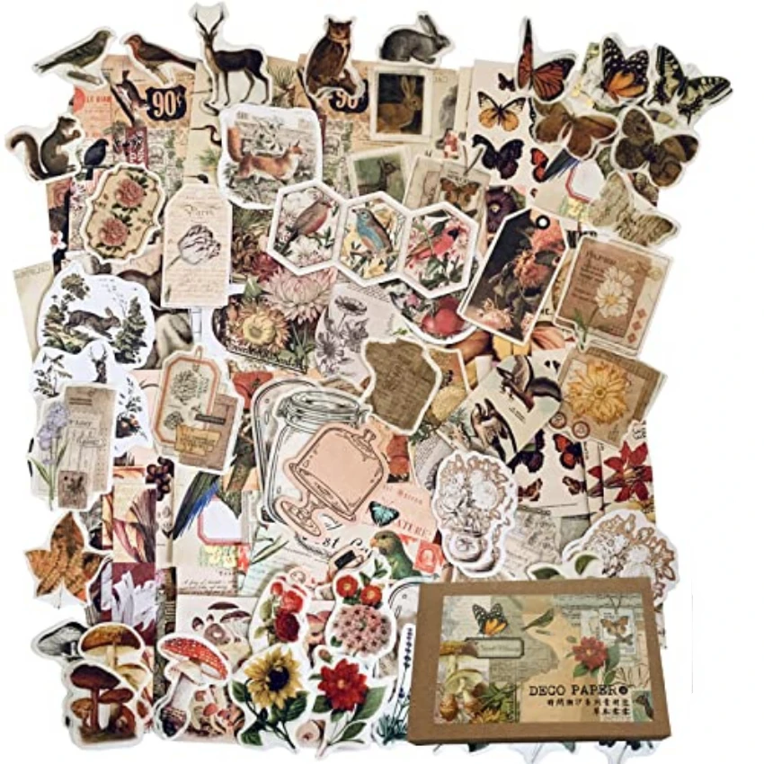 Autocollants vintage pour jour - Vintage Junk Journal Scrapbooking Paper avis et prix