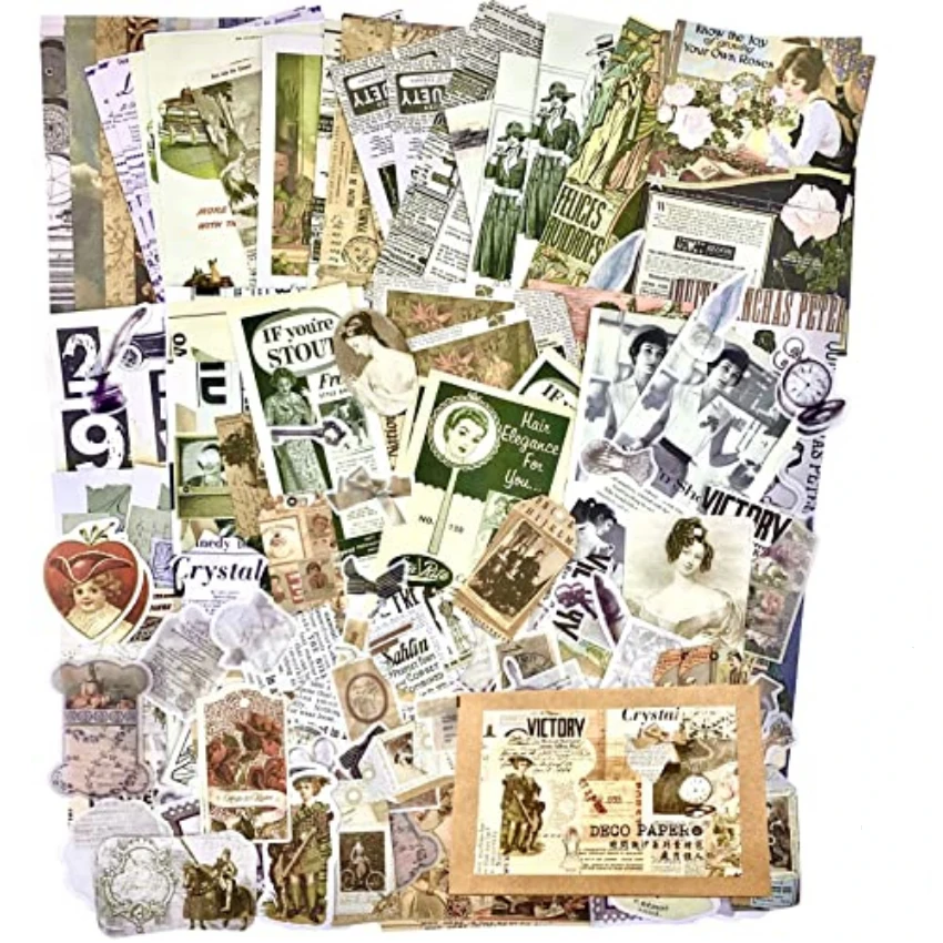 Autocollants vintage pour jour - Vintage Junk Journal Scrapbooking Paper avis et prix