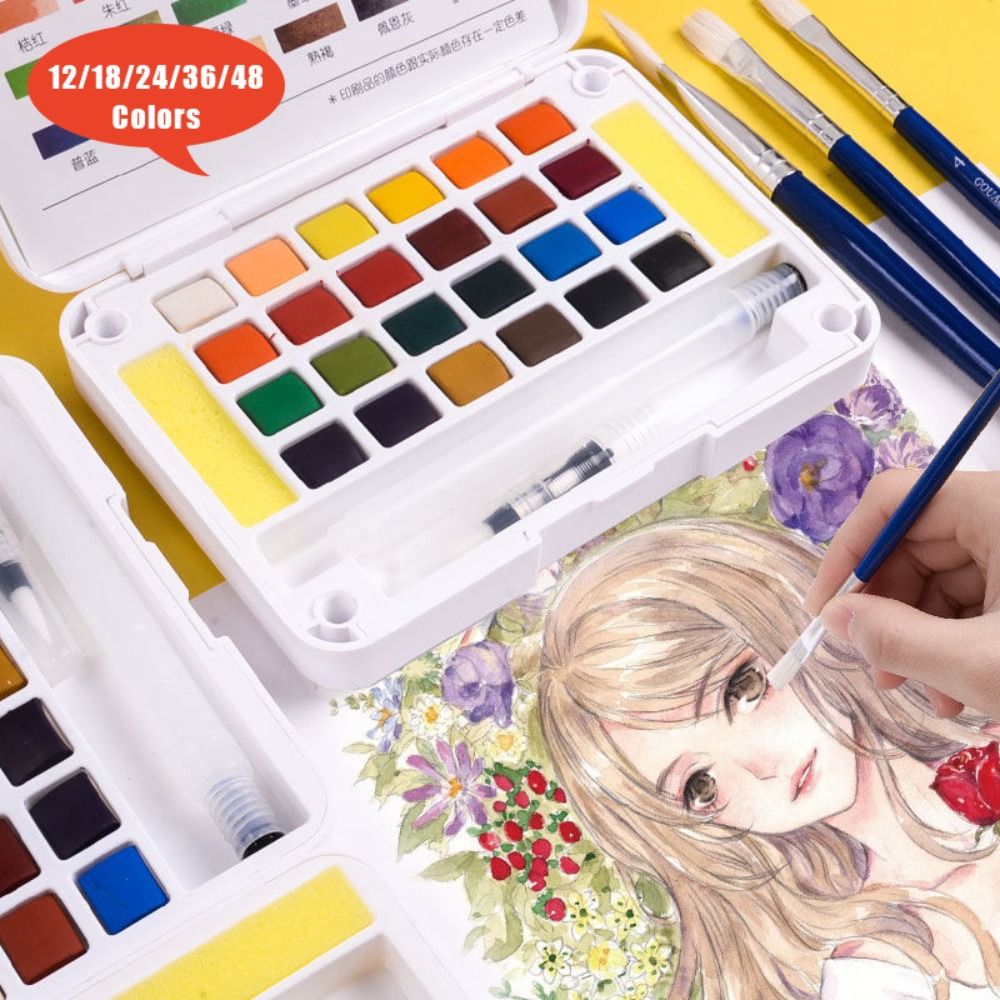 Ensemble de peinture à l'eau p - Watercolor Paint Set Solid Pigment avis et prix
