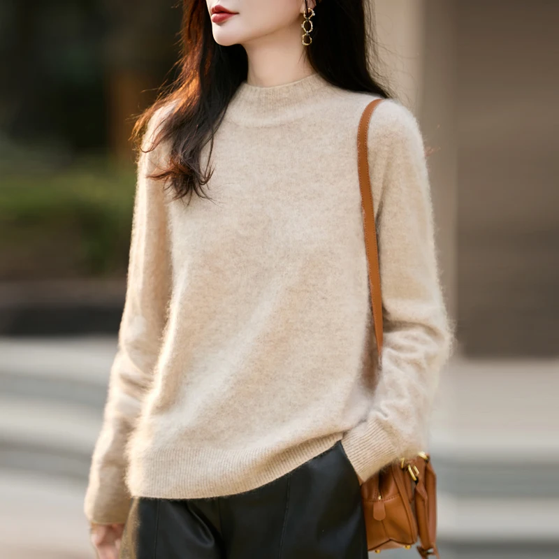 Pull à col haut en laine 100%  - Embroidery avis et prix