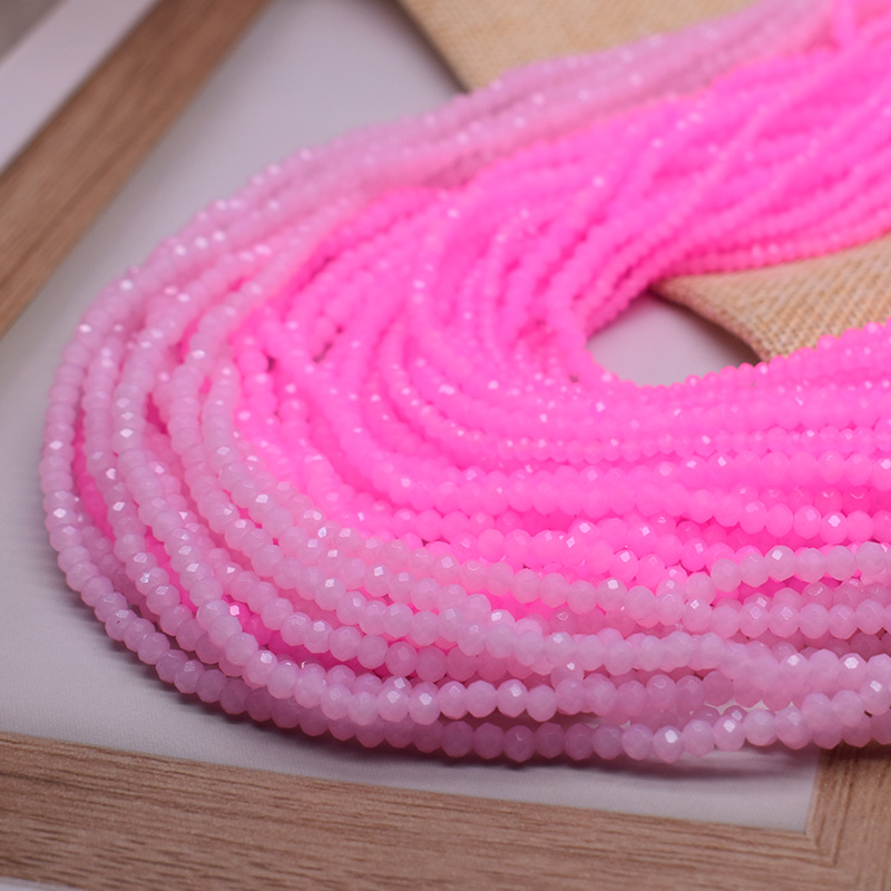 Rose pêche brillant 1 2 3 4 6  - Glass Seed Beads 2Mm Jewelry Making avis et prix