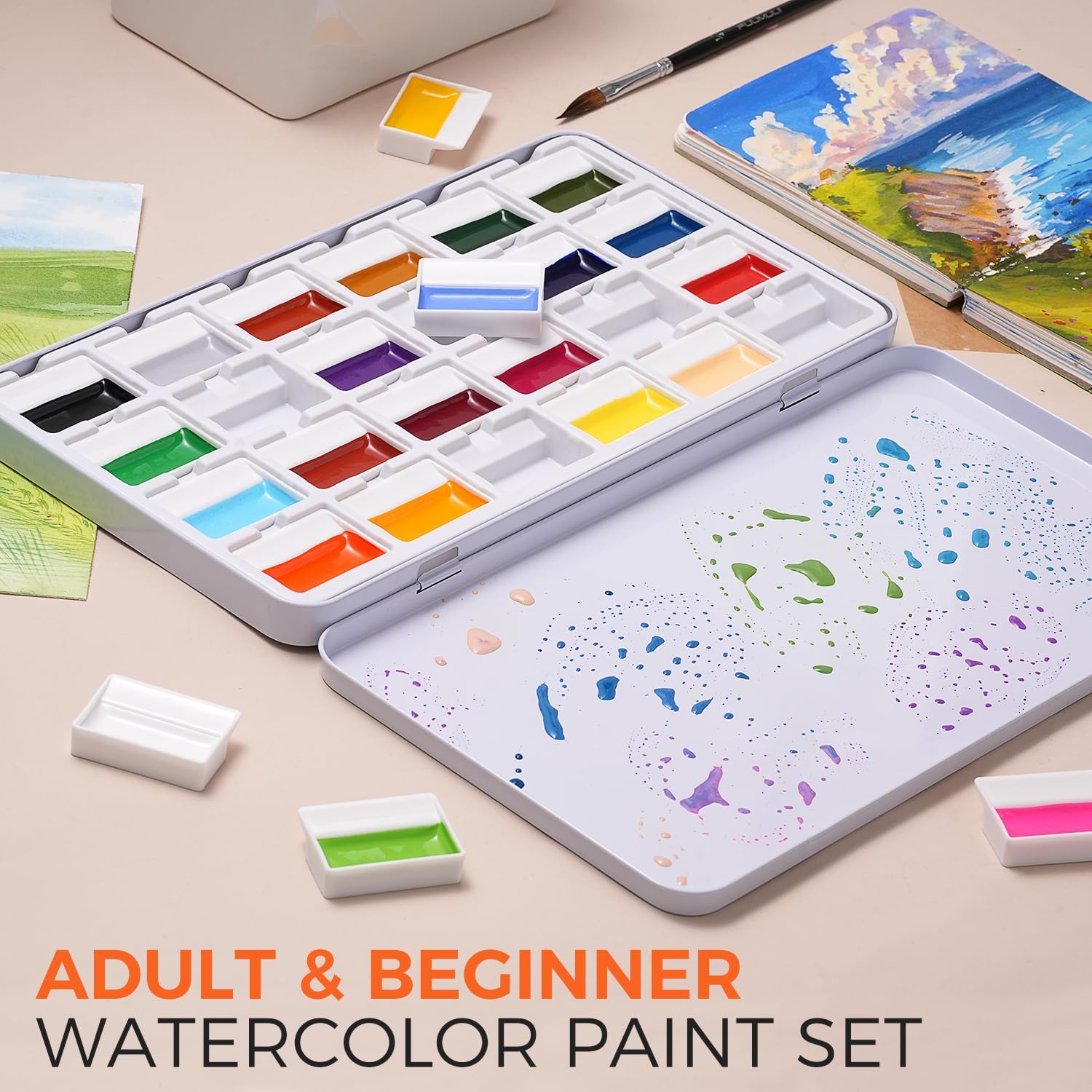 Ensemble de peinture à l'aquar - Watercolor Paint Set Solid Pigment avis et prix