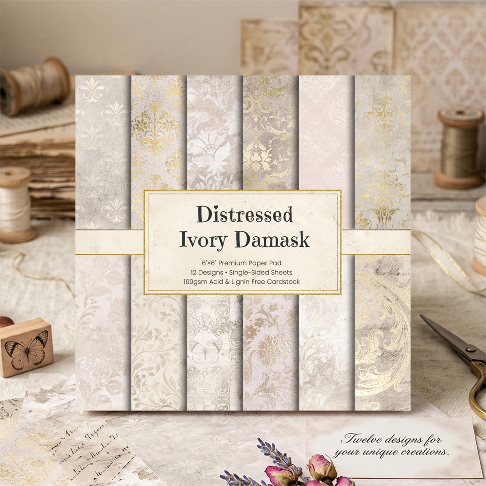 Bloc de papier vintage ivoire  - Vintage Junk Journal Scrapbooking Paper avis et prix
