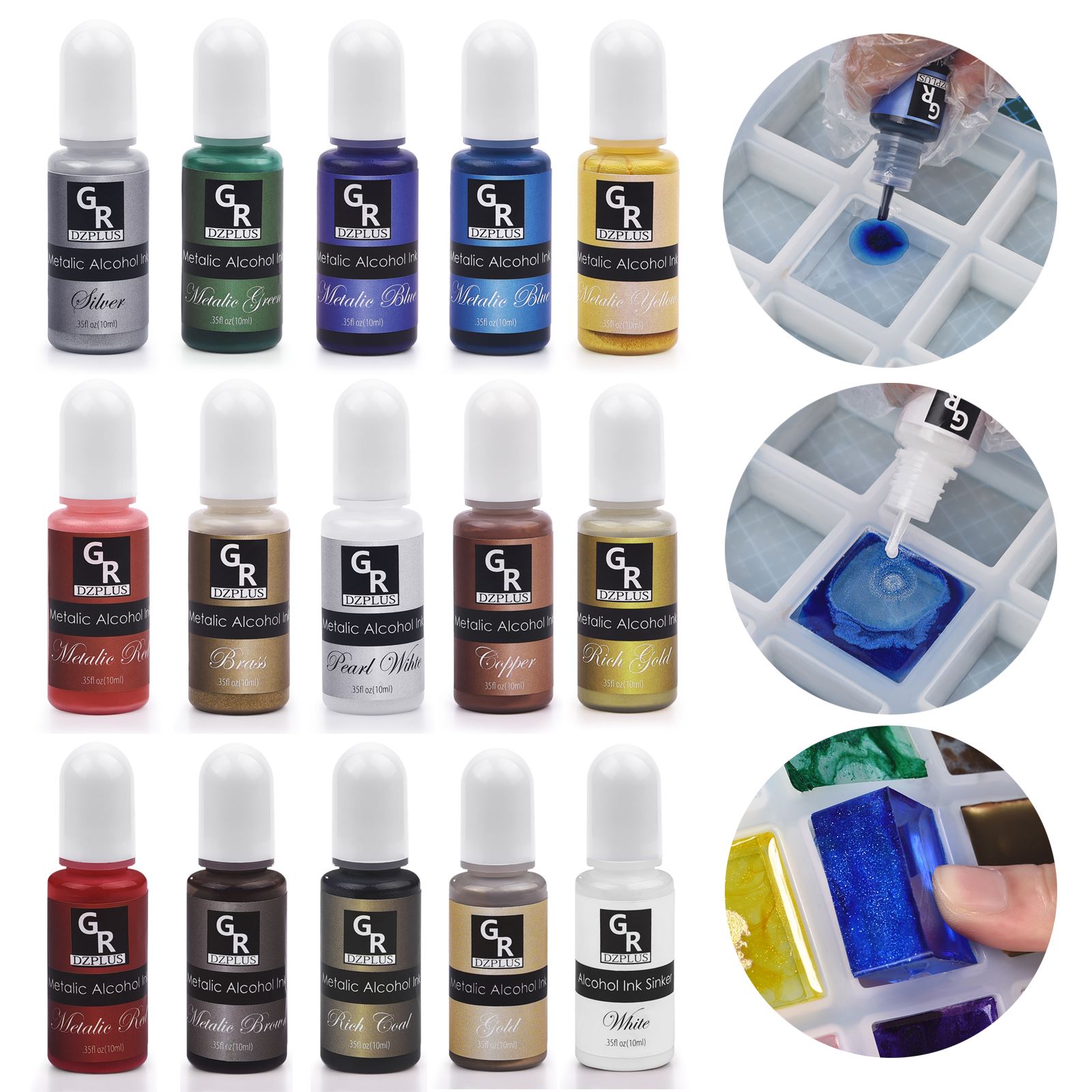 Kit de pigments en résine, 1 e - Silicone Epoxy Resin Molds Set avis et prix